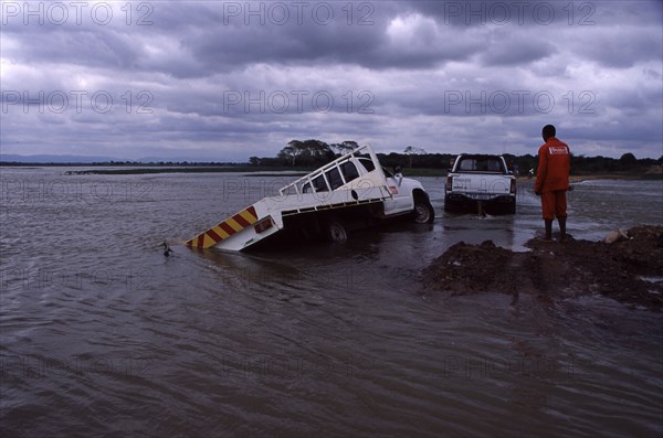 vehicle in the water