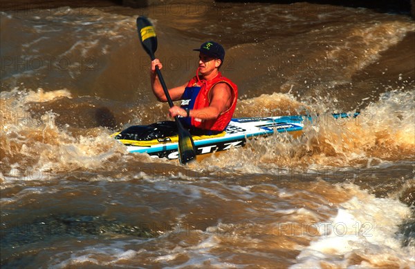 Wayne Volek, runner-up, 1999 Dusi Canoe Marathon