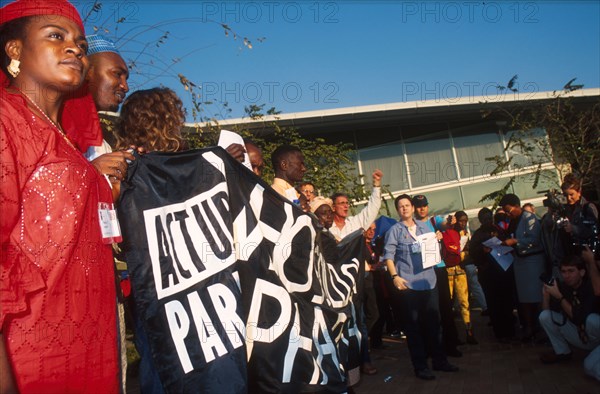 protest march against the cost of anti-retroviral drugs