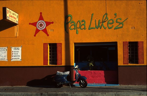 Façade d'un restaurant au Cap