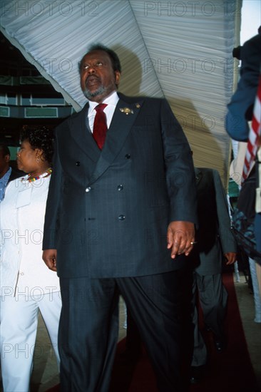 The launch of the African Union at the Absa Stadium in Durban, South Africa, July 9, 2002. The event gathered the greatest number of African heads of state to one place in modern history. The much lauded AU replaced an ailing Organisation of African Unity (OAU)