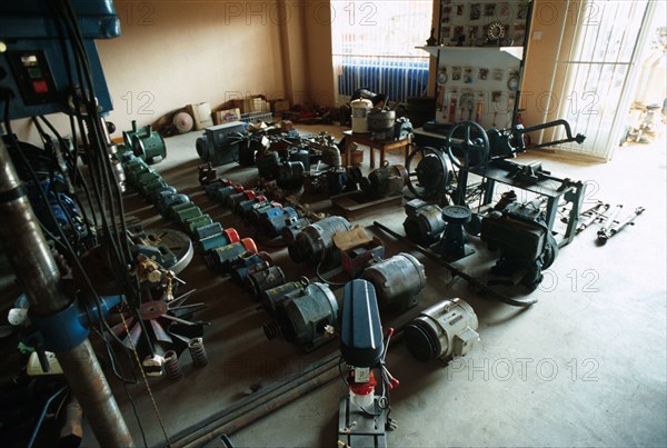 Farm implements wait to be sold at Mazowe Tractor Agencies, a roadside store near the town of Mazowe. By August 2002 of the original 220 white farmers in the area only four were still in business following the nation's land redistribution programme