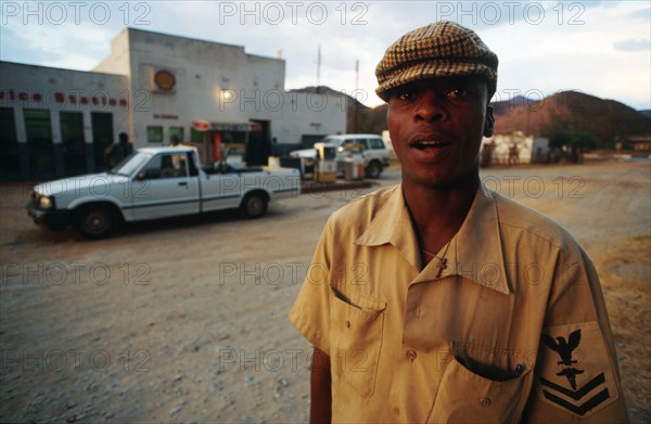 Stephen Matsika works on Old Lone Cow Farm, Morashanga