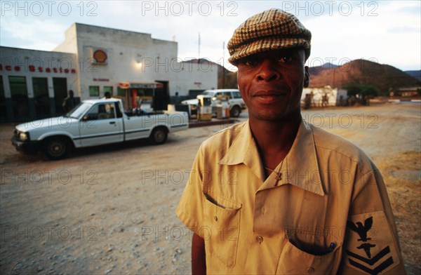 Stephen Matsika works on Old Lone Cow Farm, Morashanga