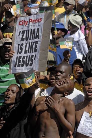 African National Congress (ANC) election rally held at the Ellis Park Stadium in Johannesburg (19 avril 2009)