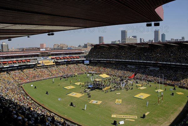 African National Congress (ANC) election rally held at the Ellis Park Stadium in Johannesburg (19 avril 2009)