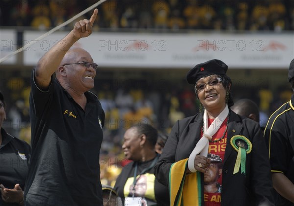 African National Congress (ANC) election rally held at the Ellis Park Stadium in Johannesburg (19 avril 2009)