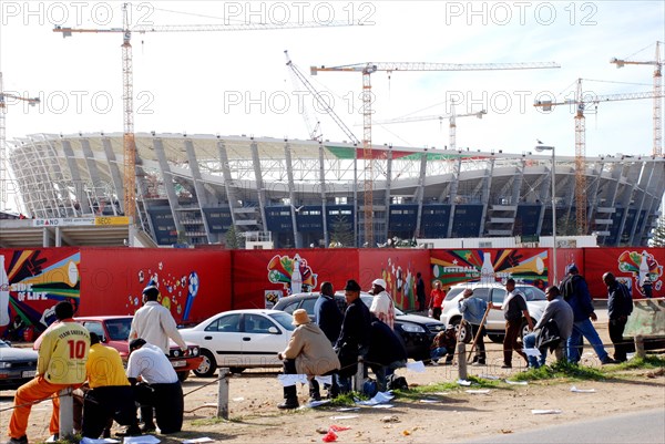 Grève des ouvriers sur le chantier du stade de Durban, Afrique du Sud