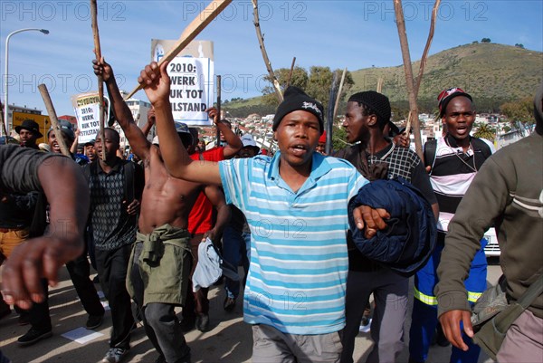 Grève des ouvriers sur le chantier du stade de Durban, Afrique du Sud