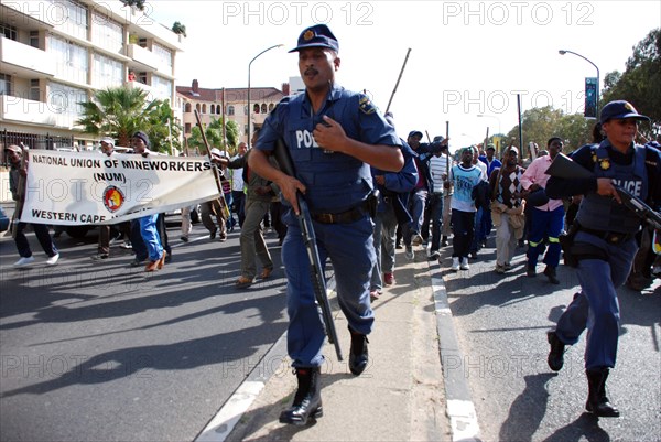 Grève des ouvriers sur le chantier du stade de Durban, Afrique du Sud