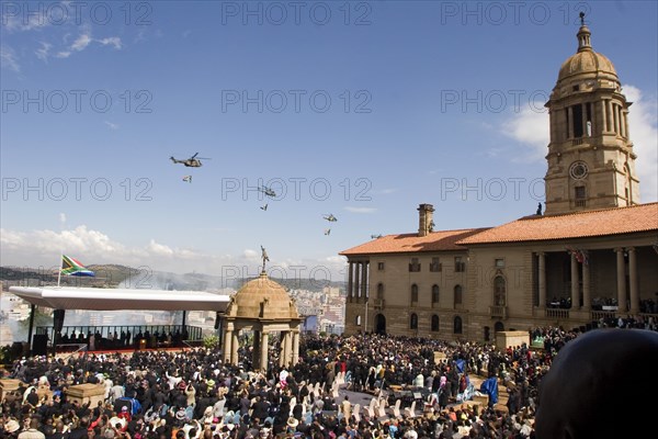 AFRICA, SOUTH AFRICA - The Inauguration of the third South African President Jacob Zuma in Pretoria at the Union Building. 09/05/09  (Photo by Africa24 Media/Mail & Guardian/Mail & Guardian/Oupa Nkosi)