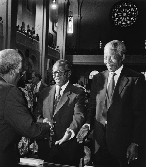Desmond Tutu, Oliver Tambo et Nelson Mandela