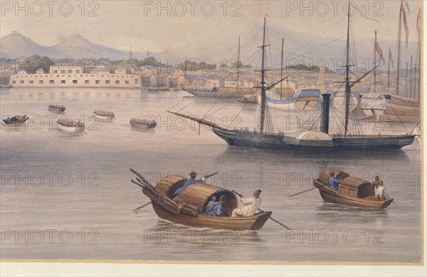 Le port de Shanghaï vers 1875