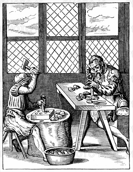 Dice Maker's Workshop. By Jost Amman, 16th century