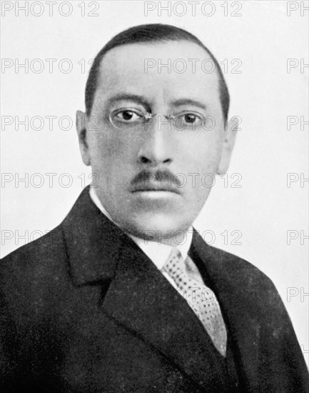 Portrait d'Igor Stravinsky (1882-1971) compositeur américain