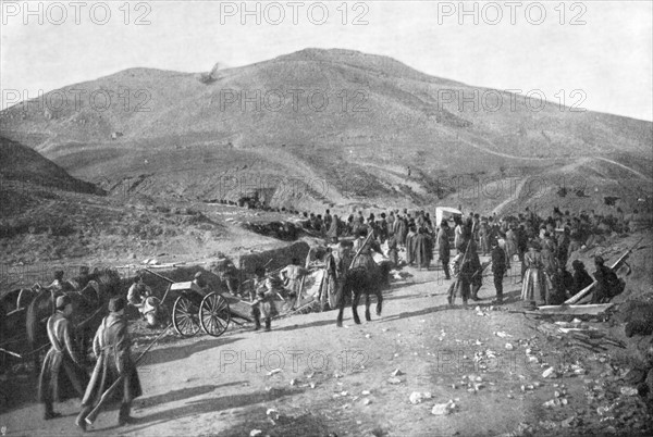 Russo-Japanese War 1904-1905 Siberian reserve defends the 203 Metre Hill