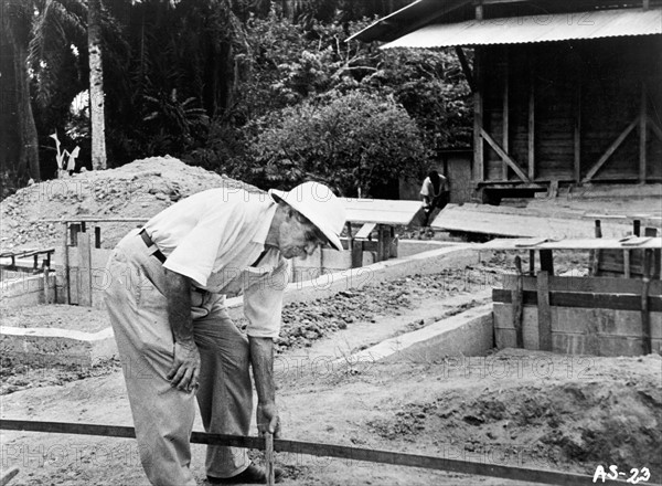 Portrait d'Albert Schweitzer (1875-1965) dans le film de Jerome Hill and Erica Anderson, 1957