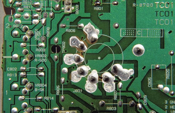 Circuit imprimé d'un appareil électronique de 1996