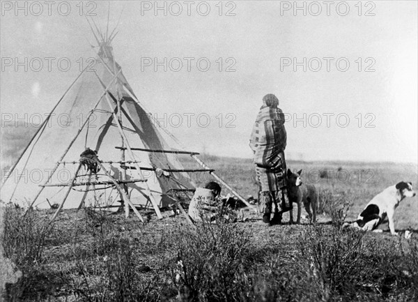 Cree North American Indian squaw, c.1885-1890