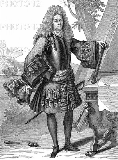Gravure représentant Sébastien Vauban (1633-1707) Ingénieur militaire français
