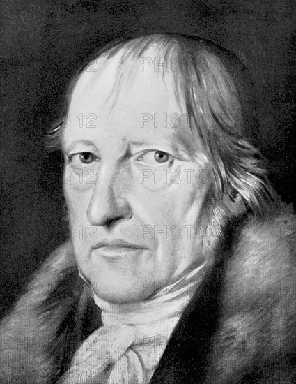 Portrait de Georg Wilhelm Friedrich Hegel (1770-1831) Philosophe idéaliste allemand