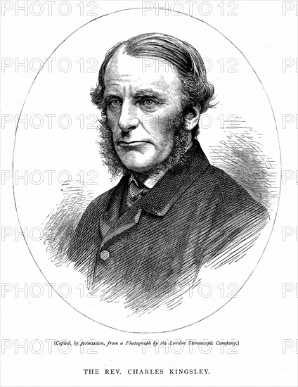 Gravure représentant Charles Kingsley