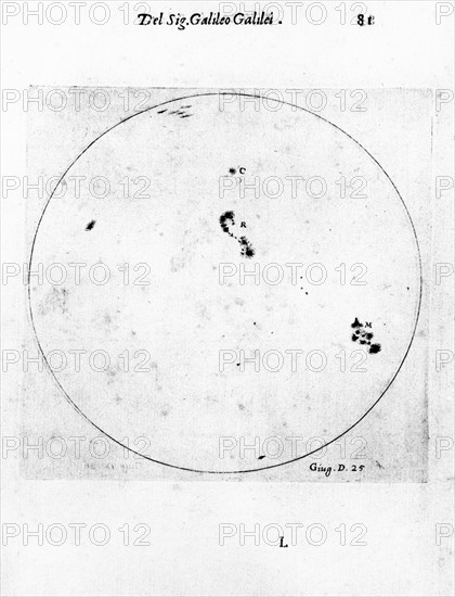 Observation par Galilee de taches solaires