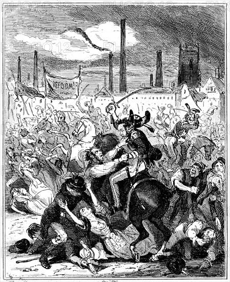 Peterloo Massacre, Manchester, England, 16 August 1819