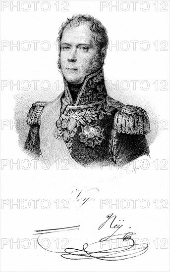 Gravure représentant Michel Ney