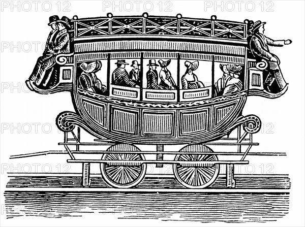 Un des premiers wagons americains