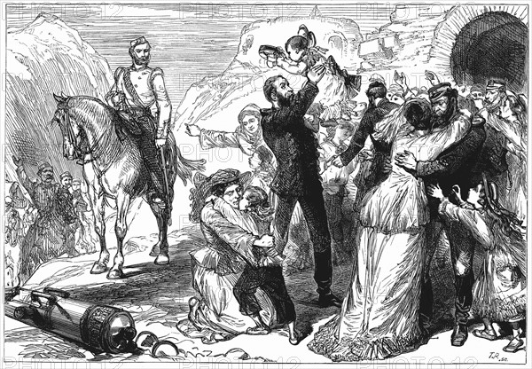 First Anglo-Afghan War 1838-1842: Rescue of British prisoners from the Afghans after the defeat of Akbar Khan