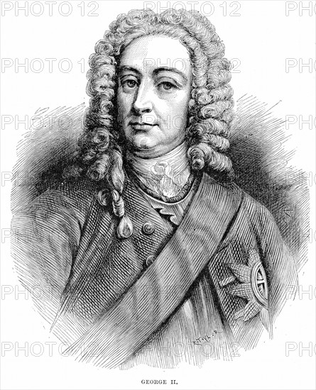 George II (1683-1760) King of Great Britain and Ireland and Elector of Hanover from 1727