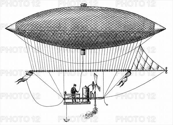 Dirigeable cree par Henry Giffard en 1852