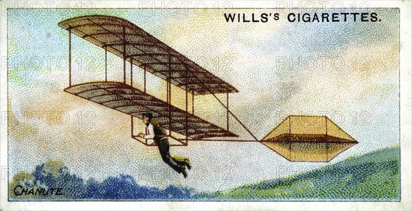 Biplane Glider of Octave Chanute (1832-1910) French-born American engineer