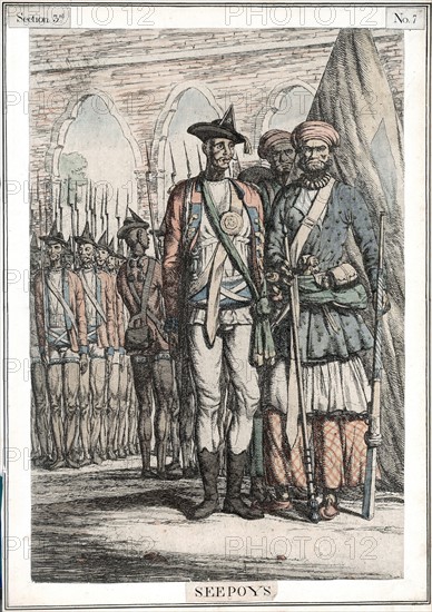 Seypoys, native troops employed by East India Company