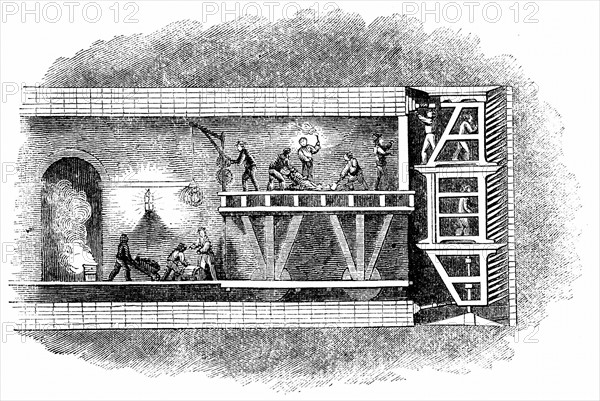 Portion du Tunnel sous la Tamise (1825-1843)