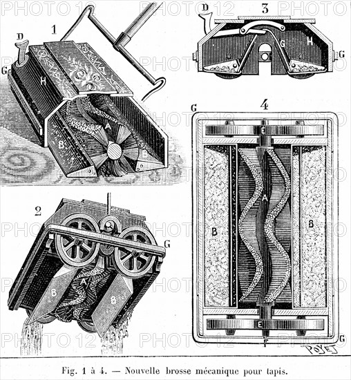 Carpet sweeper or Bissell, newly introduced from the United States