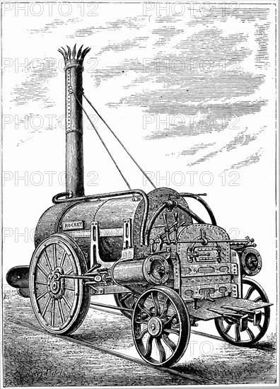 George Stephenson's locomotive 'Rocket'