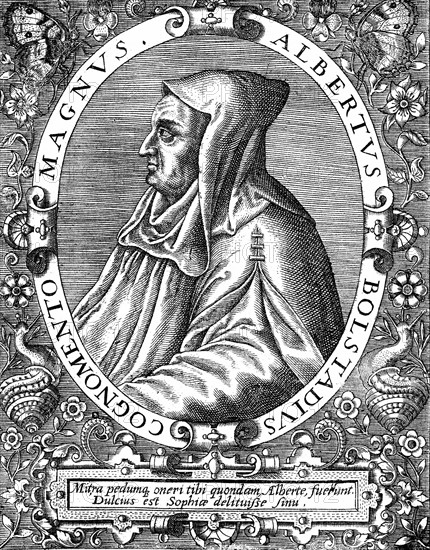 Albertus Magnus (v1200-1280) frère Dominicain italien surnommé "Docteur Universalis