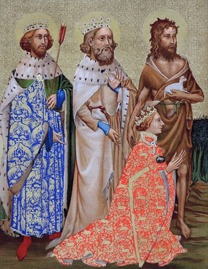 Richard II, with his patron saints