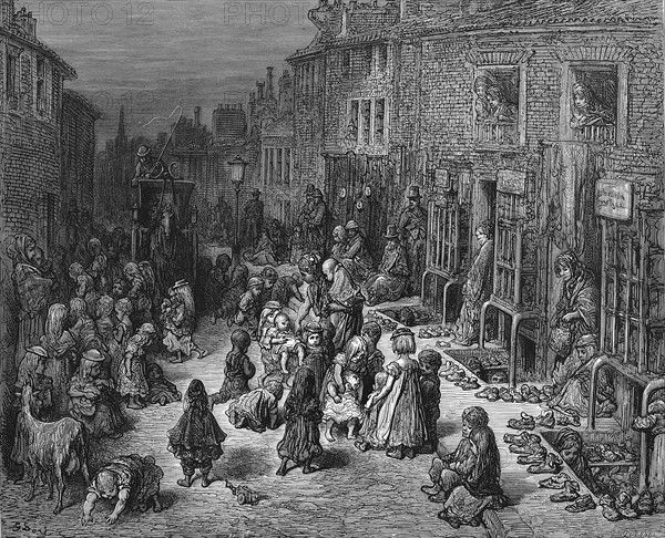 Gustave Doré et Blanchard Jerrold : Dudley Street, Seven Dials