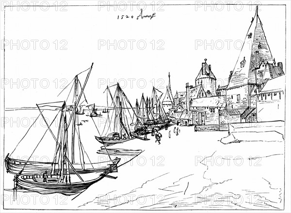 Port d'Anvers en 1520