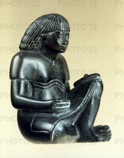 Model of a seated scribe