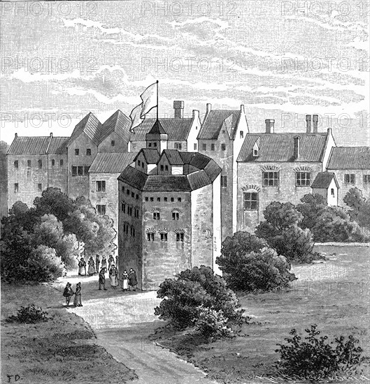 Globe Theatre, Bankside, Southwark, London, as it appeared c1597