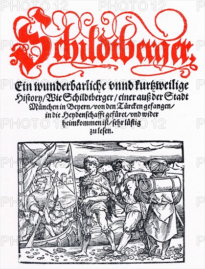 Title page of Schildtberger's "Travels" c1554