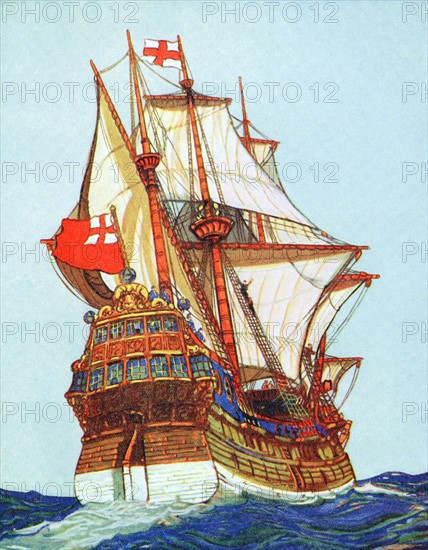 Tudor ships of the type used by privateers and explorers