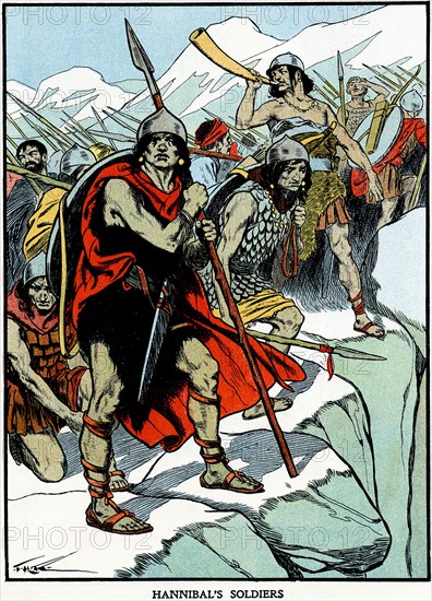 Carthaginian general Hannibal's army