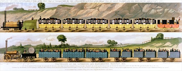 Travelling on the Liverpool and Manchester Railway 1831