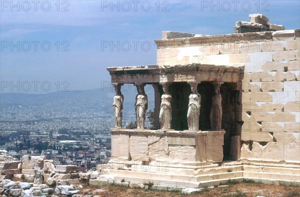 Caryatid porch