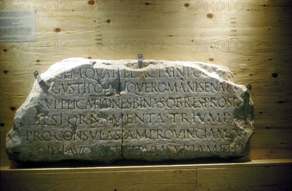 Latin inscription